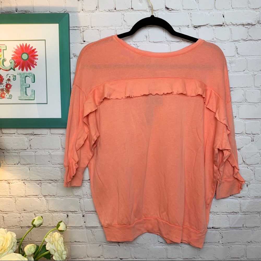 Express | Tops | Sz S | Ruffle Pullover Sweatshirt - Picture 2 of 8